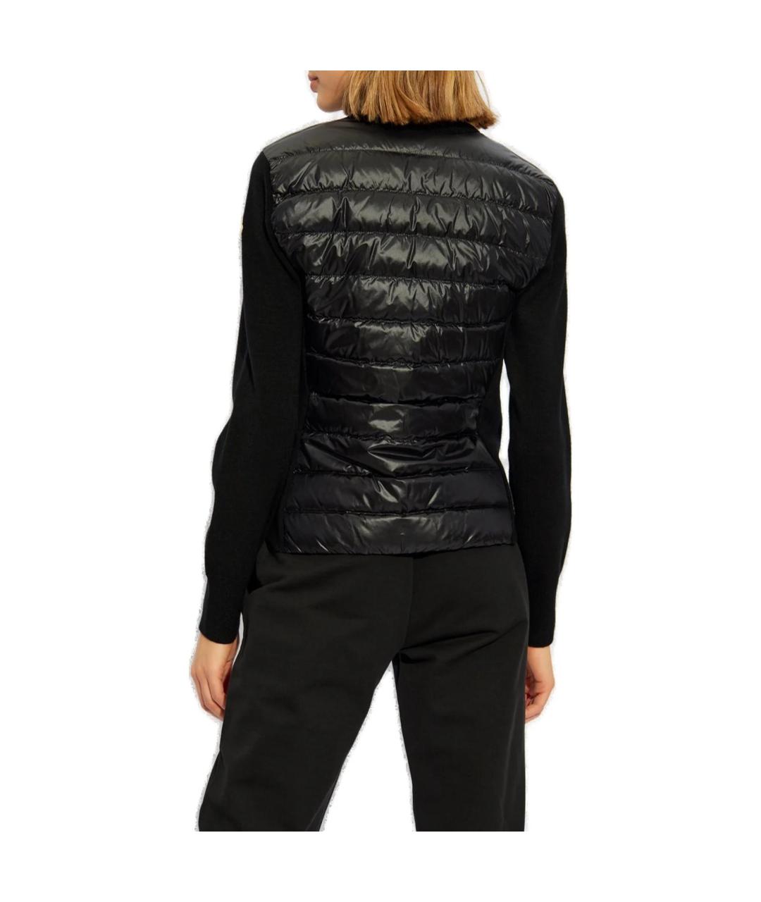 MONCLER Черный пуховик, фото 3