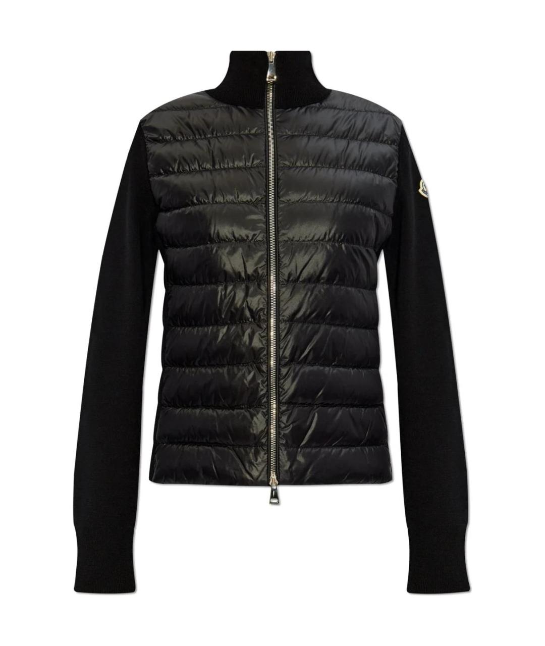 MONCLER Черный пуховик, фото 1