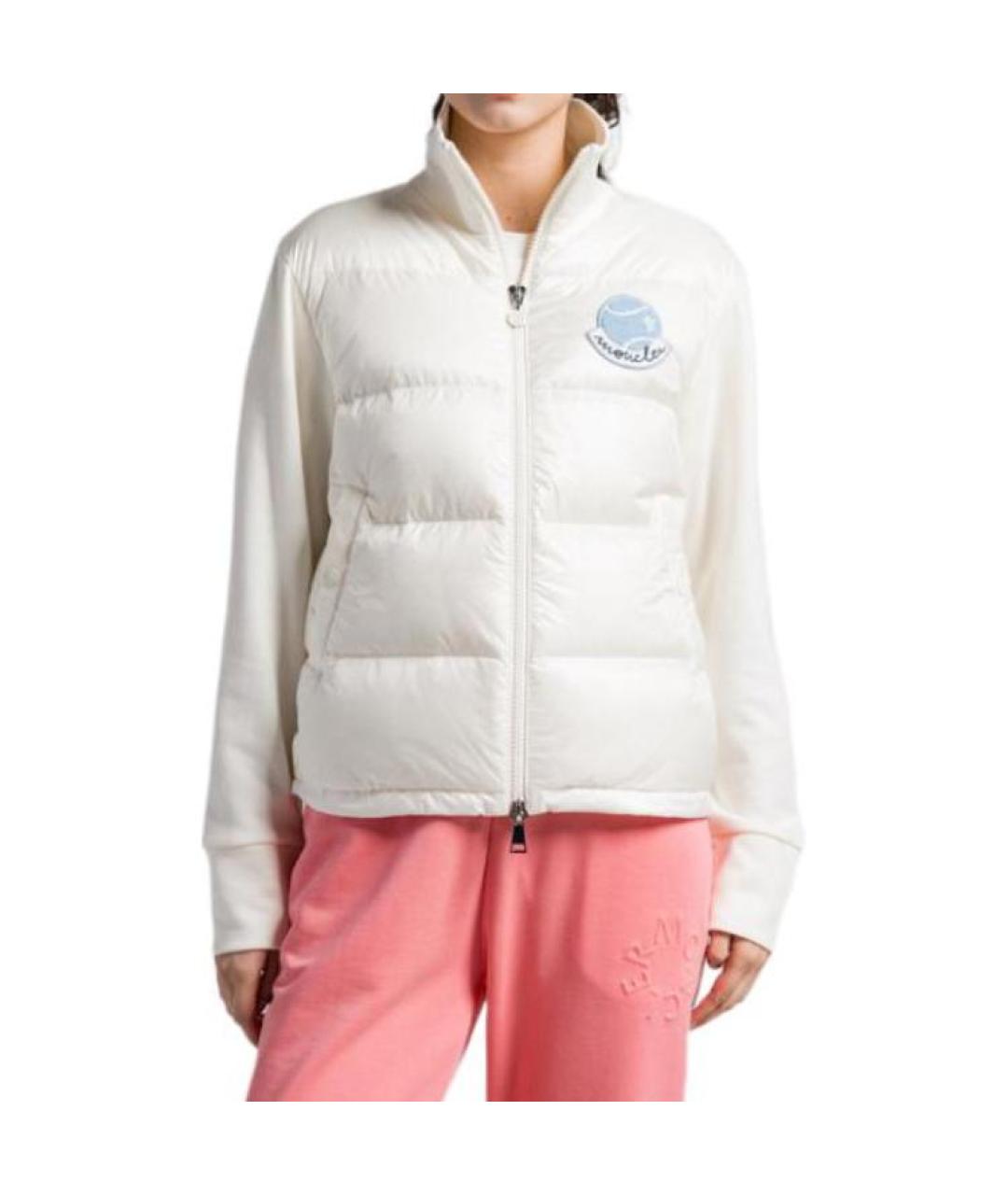 MONCLER Белый пуховик, фото 5