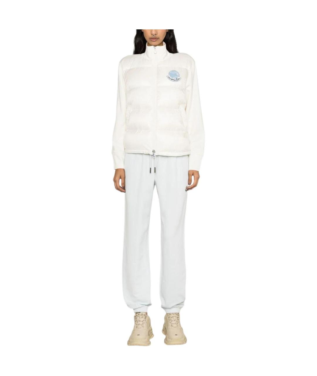 MONCLER Белый пуховик, фото 2