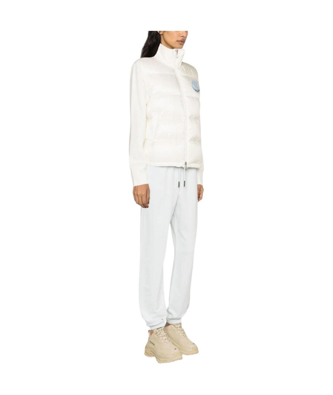MONCLER Белый пуховик, фото 4