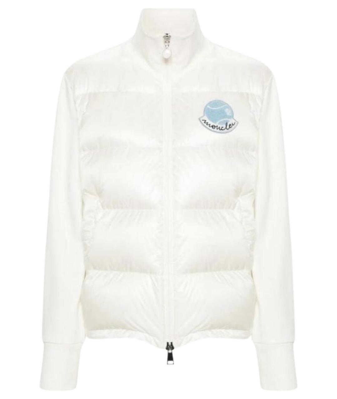 MONCLER Белый пуховик, фото 1