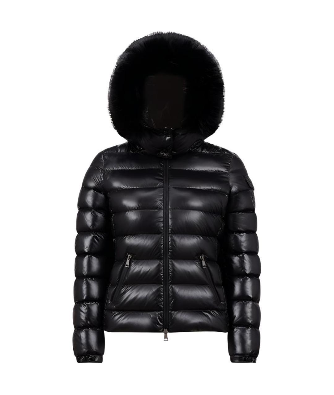MONCLER Черный пуховик, фото 1