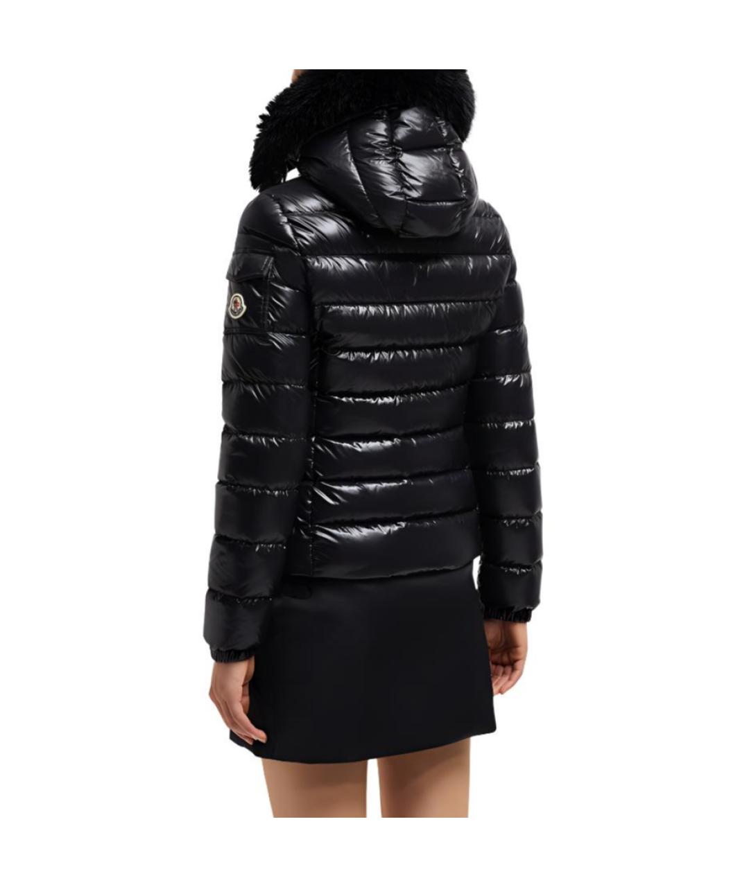 MONCLER Черный пуховик, фото 3