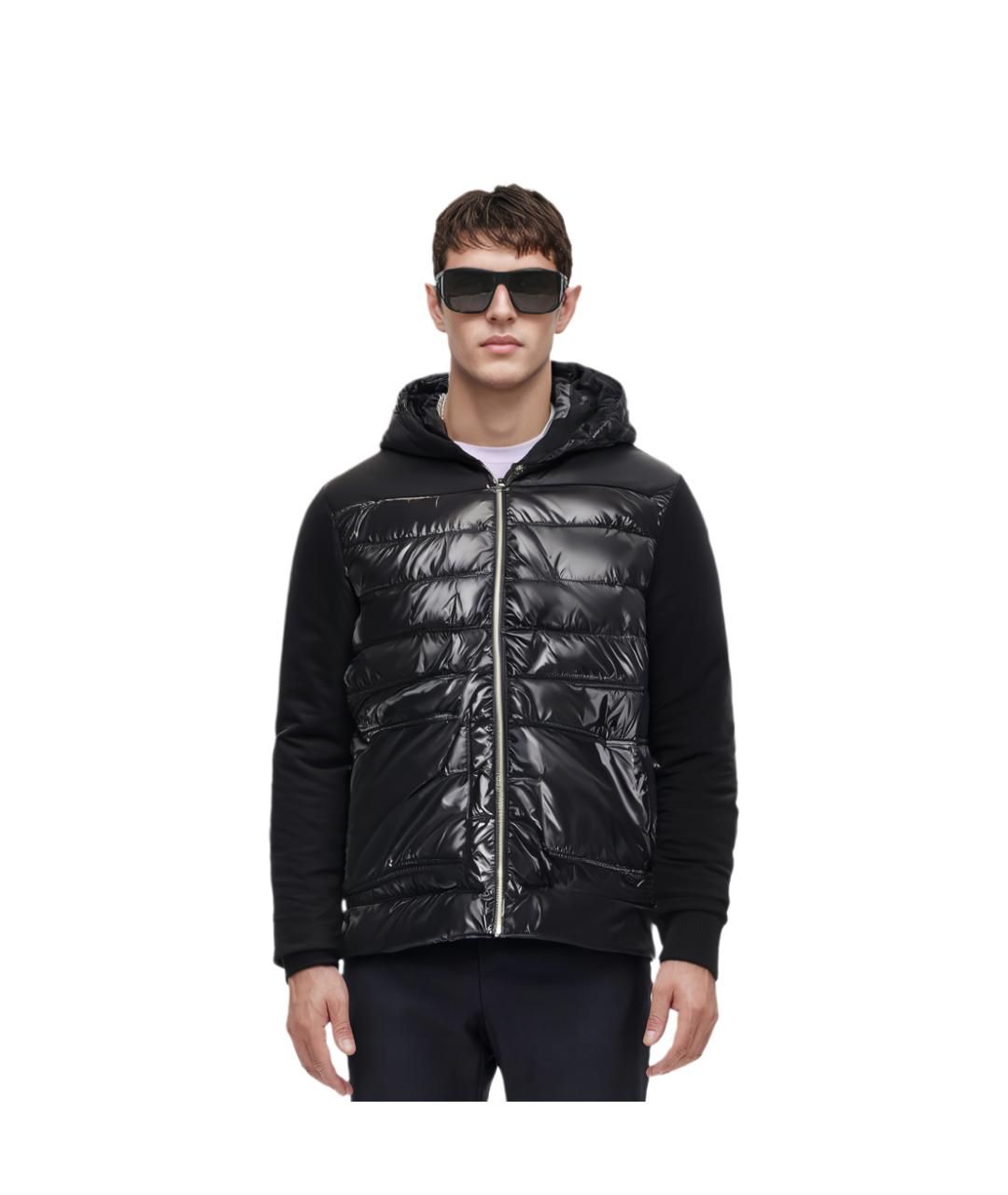 MONCLER Черный пуховик, фото 3