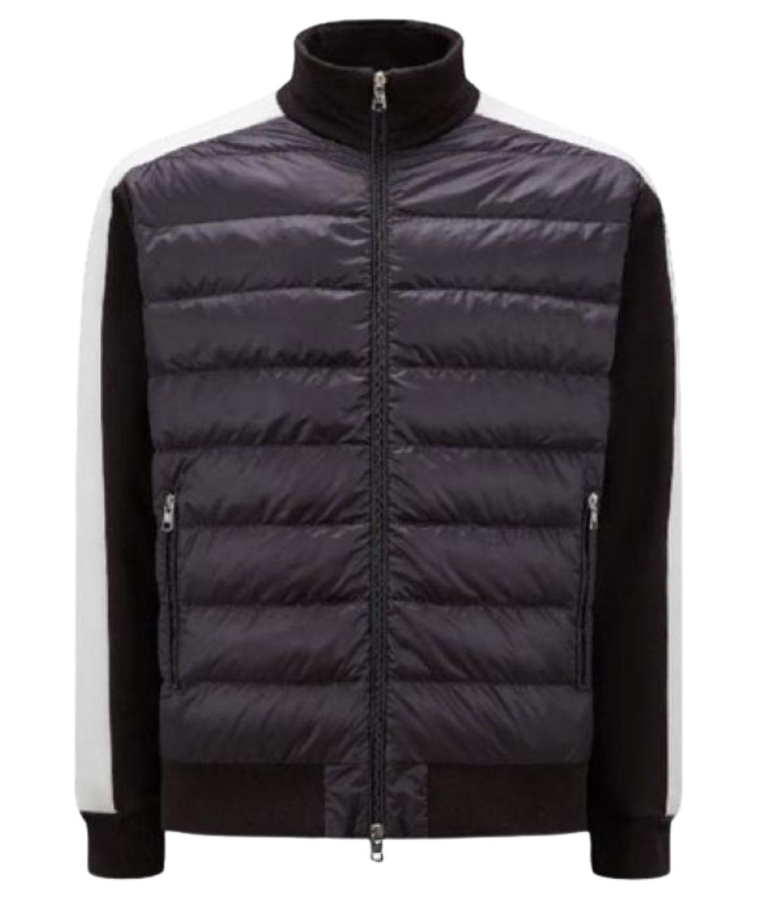 MONCLER Черный пуховик, фото 1
