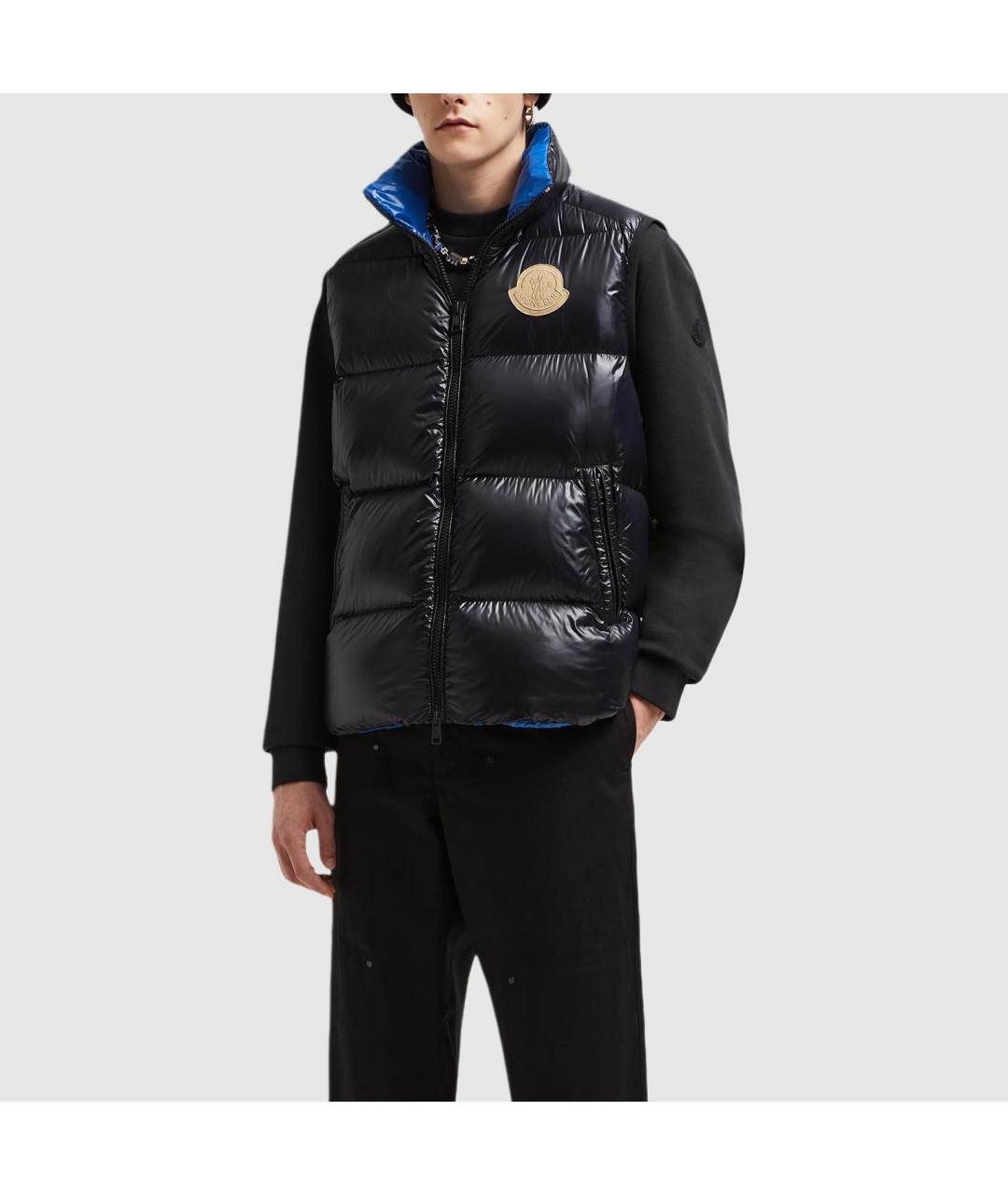 MONCLER Черный жилет, фото 2
