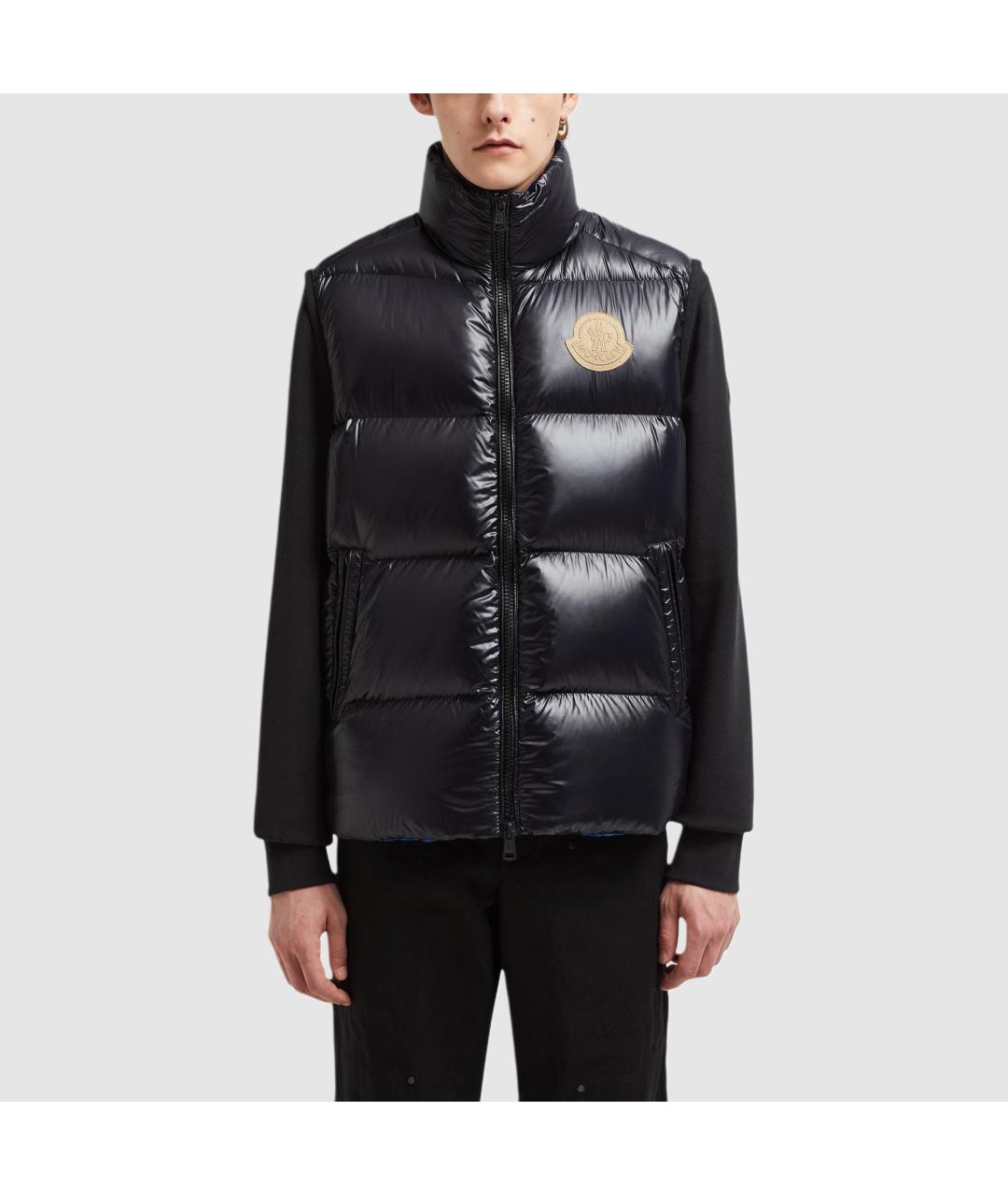 MONCLER Черный жилет, фото 3