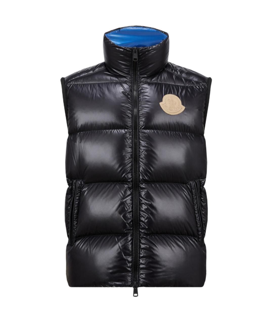MONCLER Черный жилет, фото 1