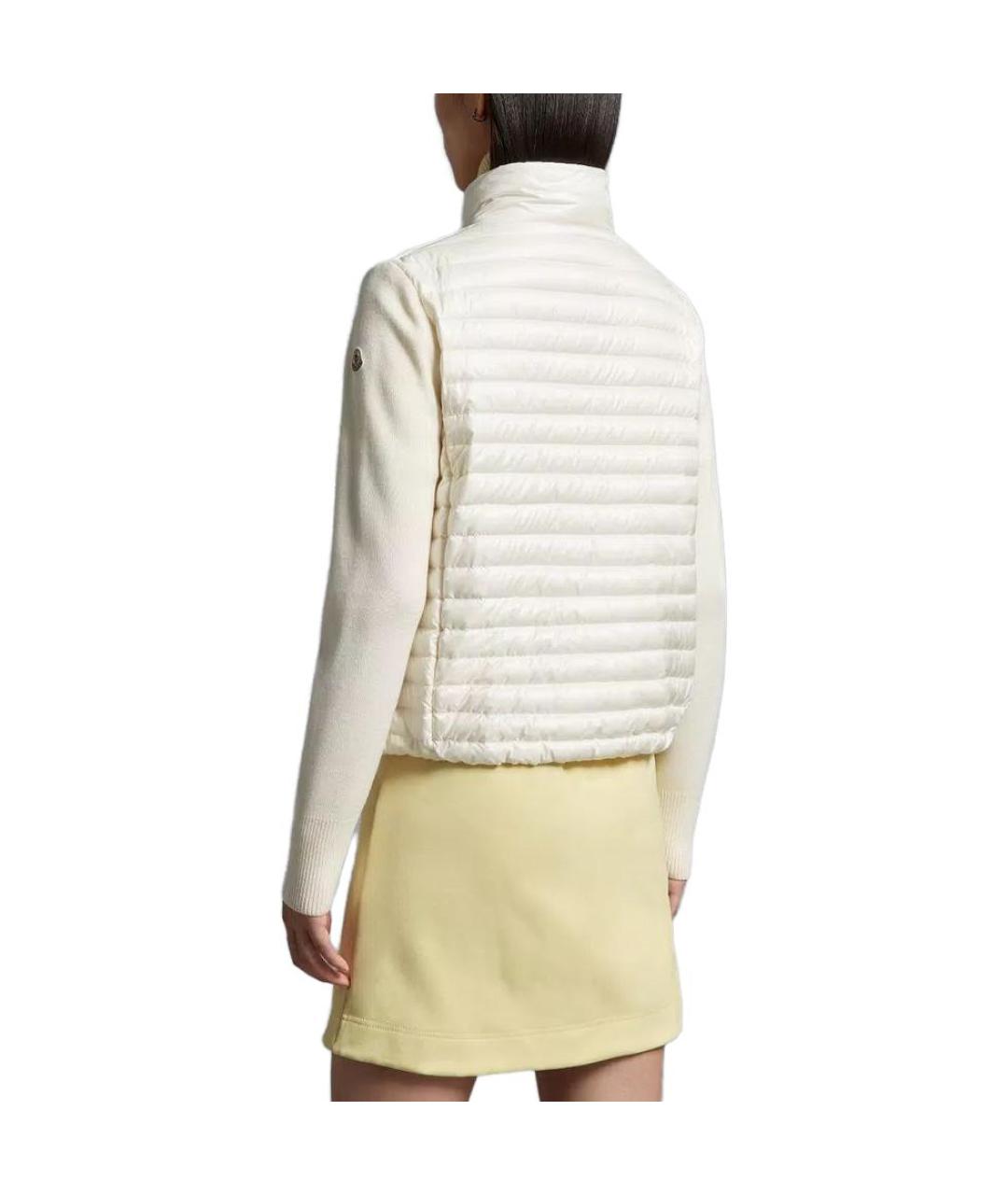 MONCLER Белый пуховик, фото 5