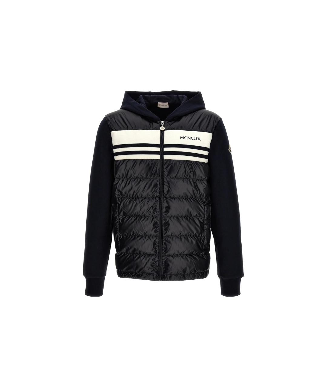 MONCLER Темно-синий пуховик, фото 6