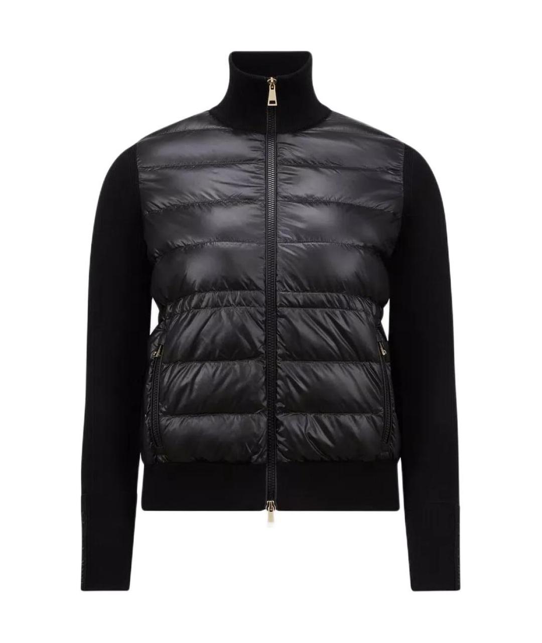 MONCLER Черный пуховик, фото 1