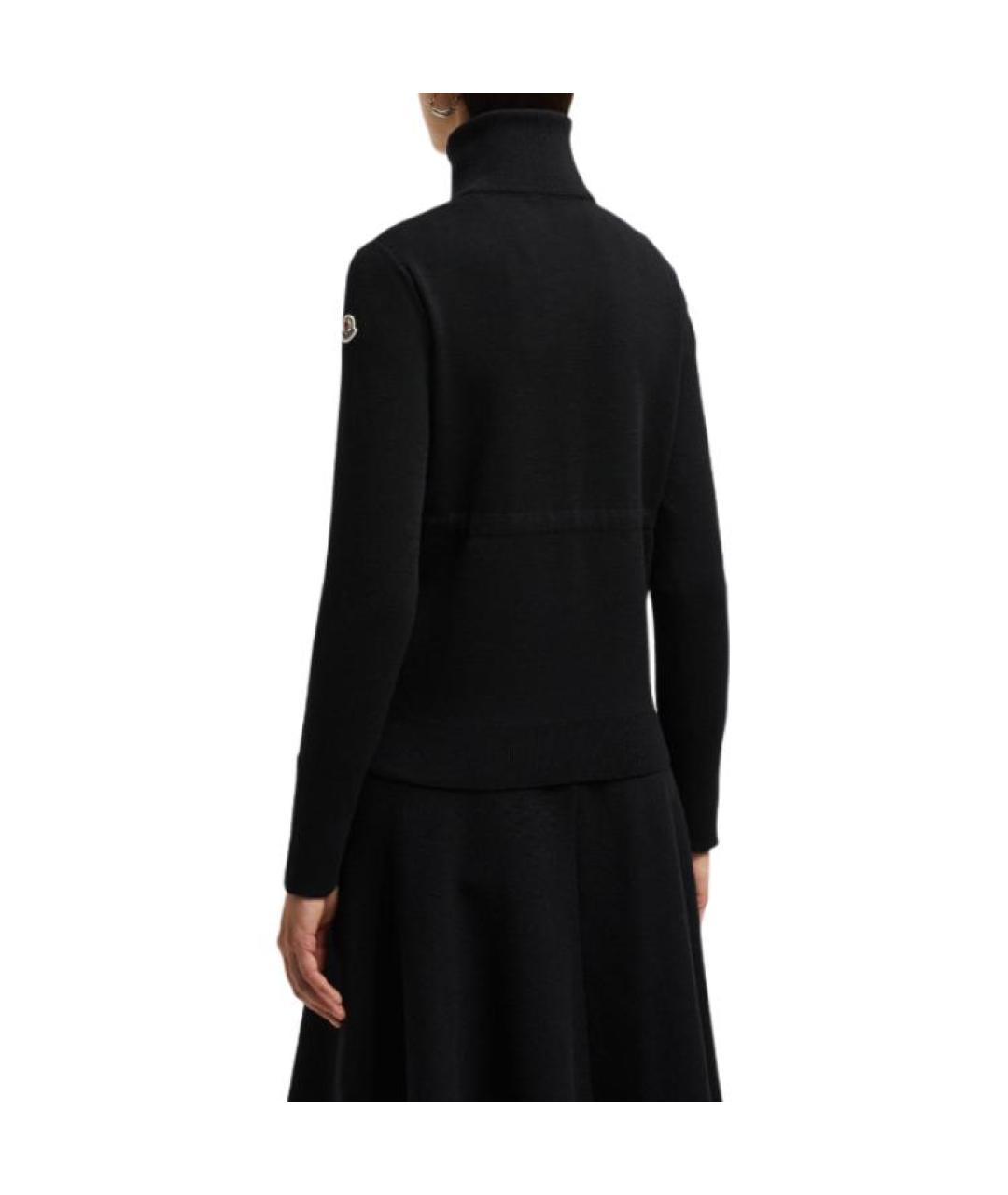 MONCLER Черный пуховик, фото 3