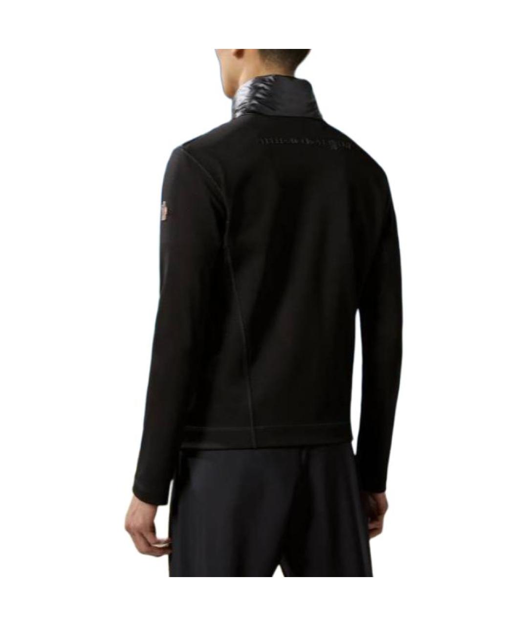 MONCLER Черный пуховик, фото 5