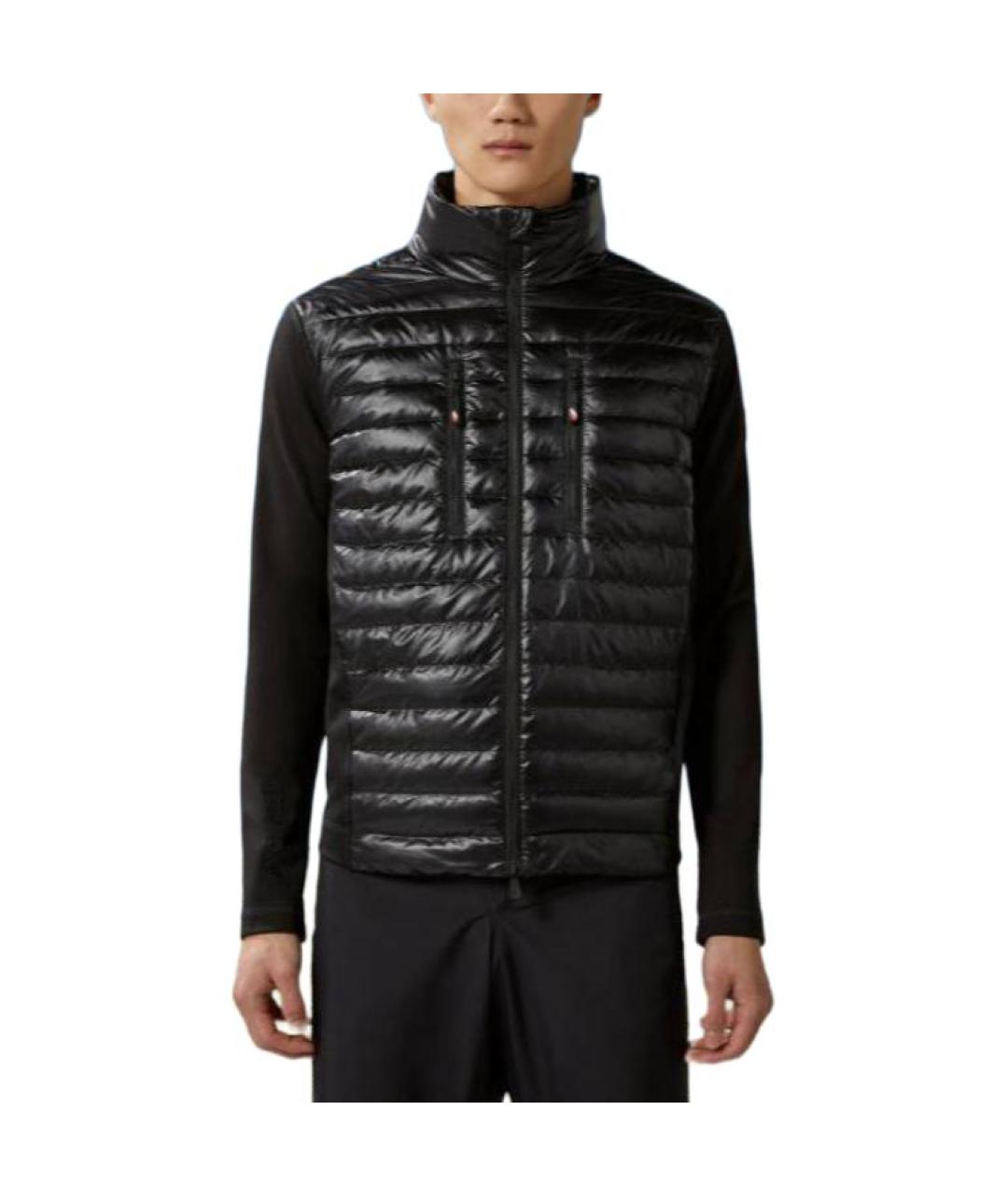 MONCLER Черный пуховик, фото 3