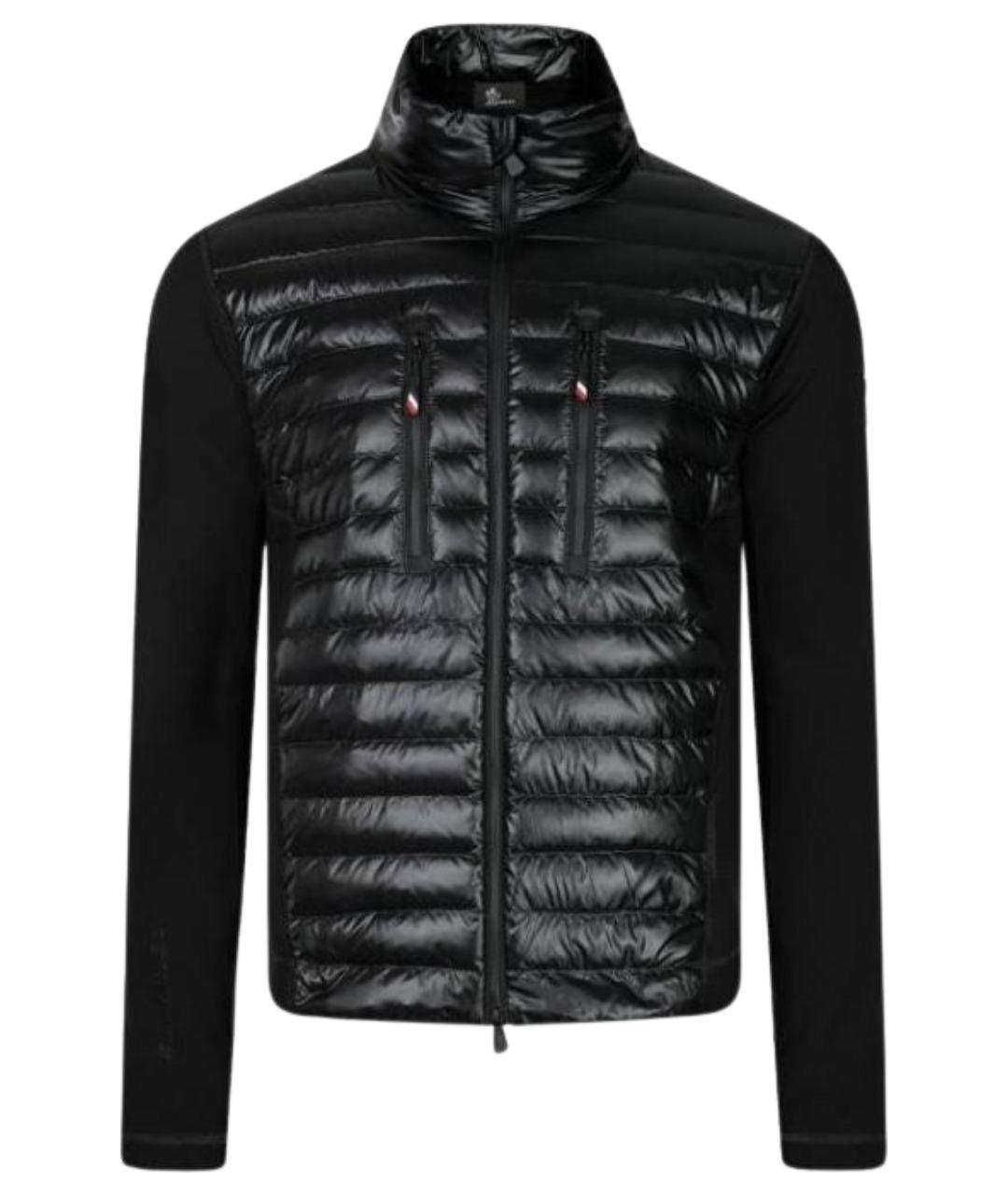 MONCLER Черный пуховик, фото 1