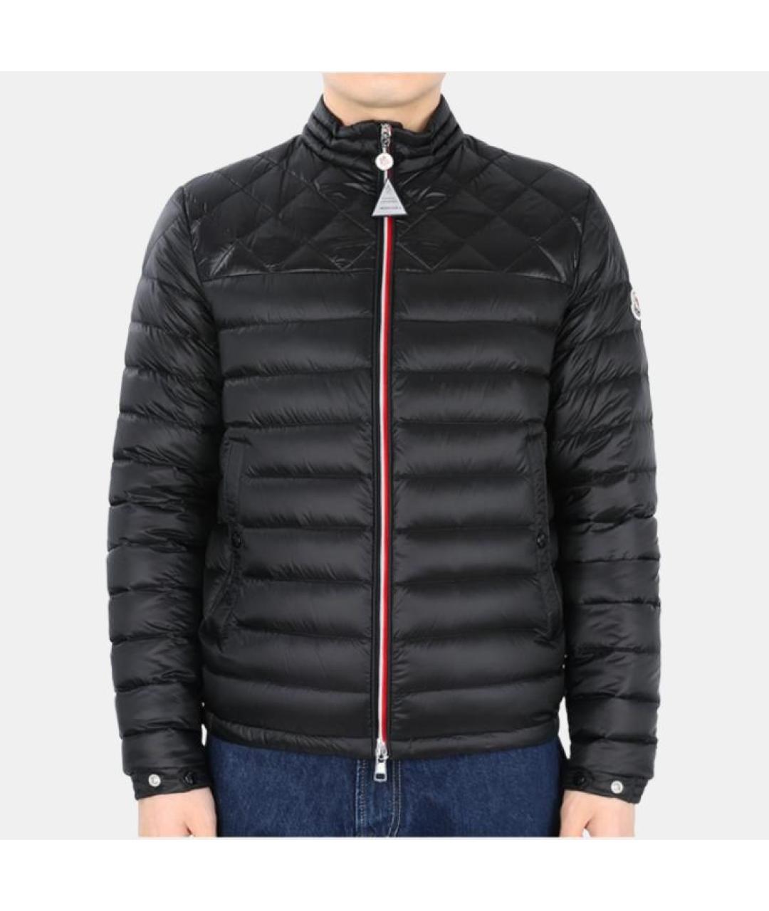 MONCLER Черный пуховик, фото 2