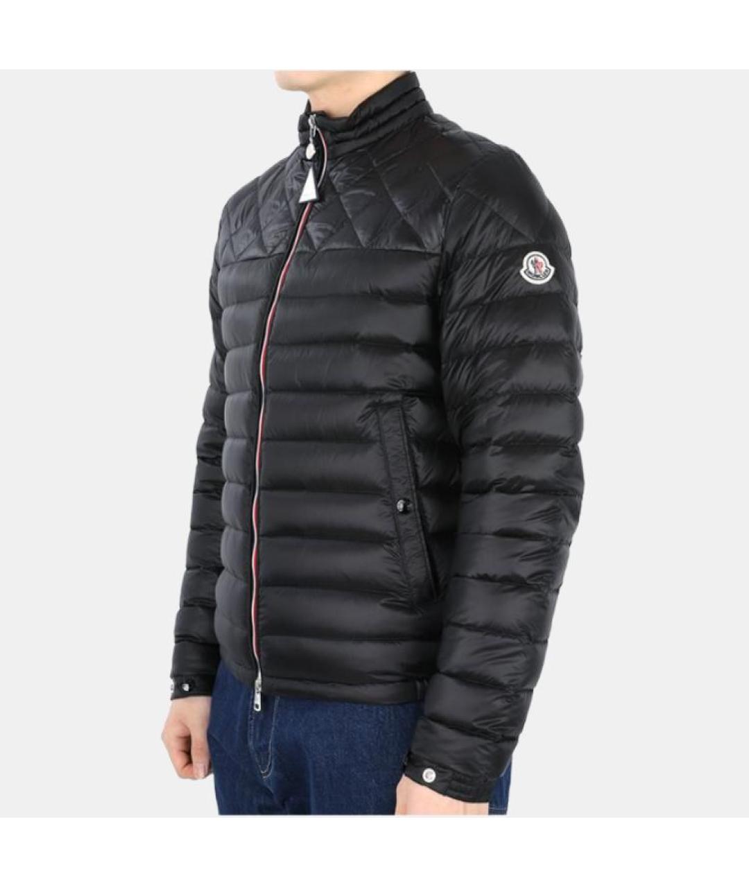 MONCLER Черный пуховик, фото 4