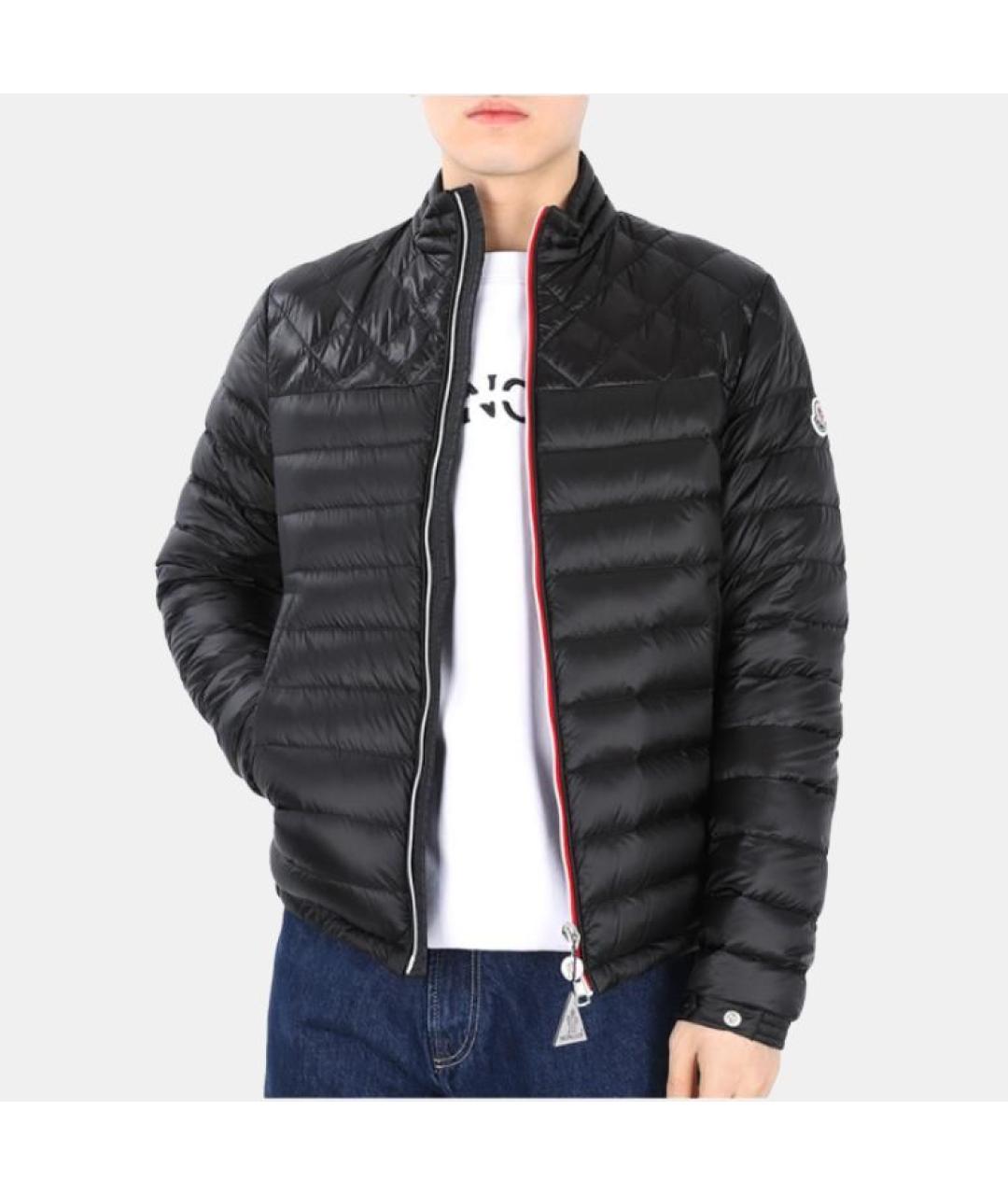 MONCLER Черный пуховик, фото 3