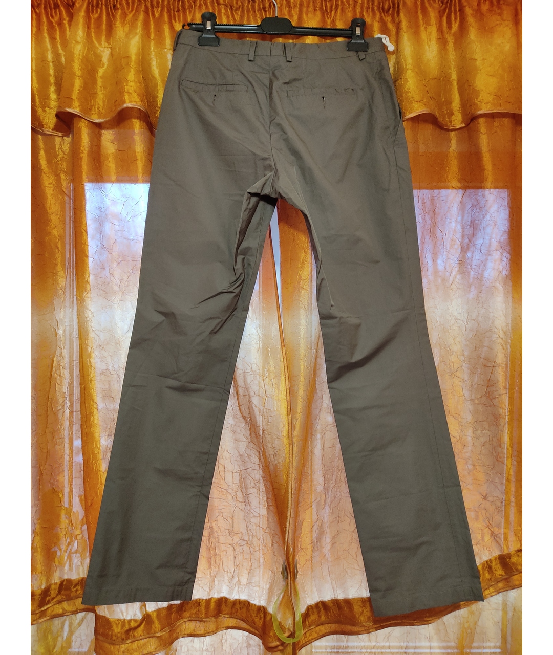 MARNI Серые хлопко-эластановые брюки чинос, фото 2