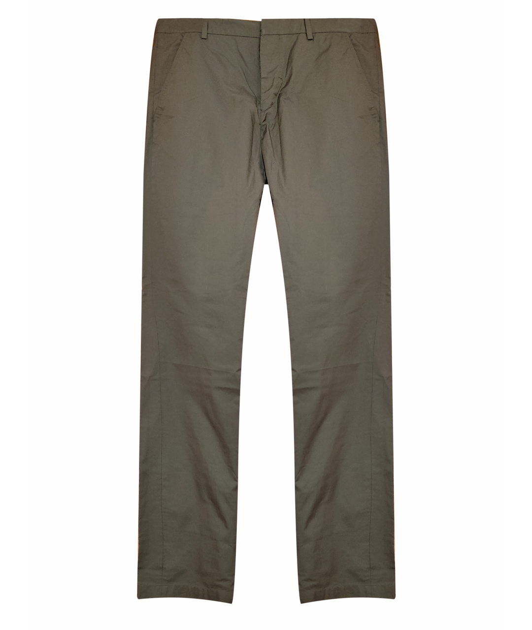 MARNI Серые хлопко-эластановые брюки чинос, фото 1