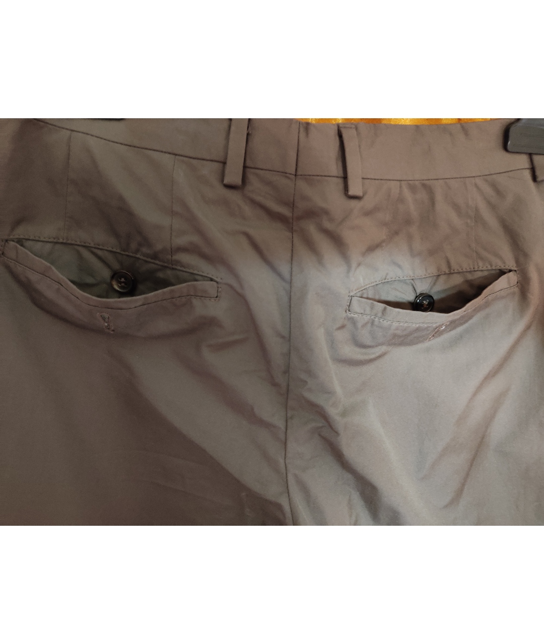 MARNI Серые хлопко-эластановые брюки чинос, фото 4