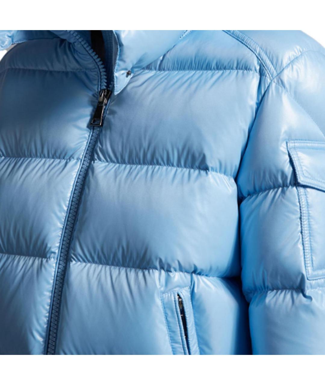 MONCLER Синий пуховик, фото 6