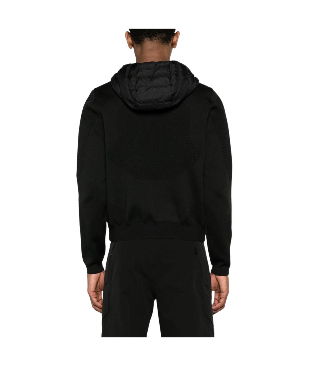 MONCLER Черный пуховик, фото 4