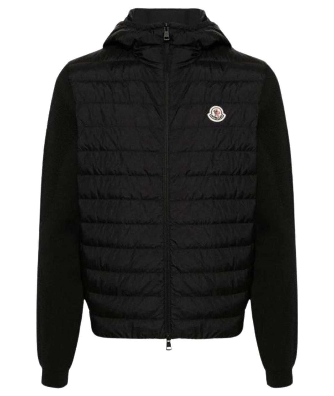 MONCLER Черный пуховик, фото 1