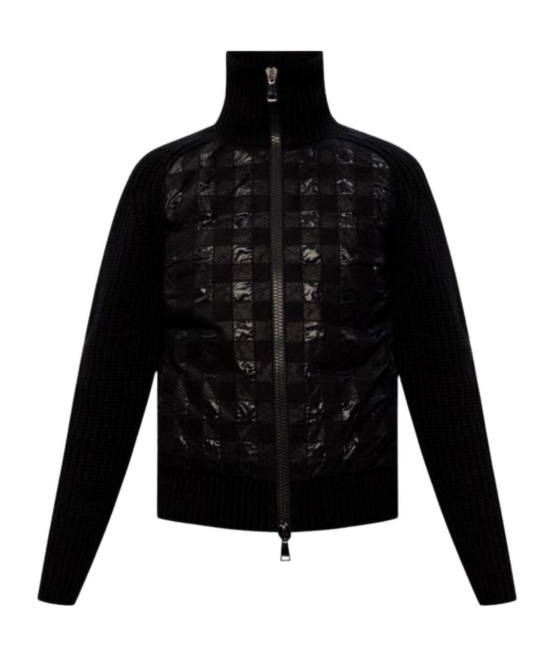 MONCLER Черный пуховик, фото 1