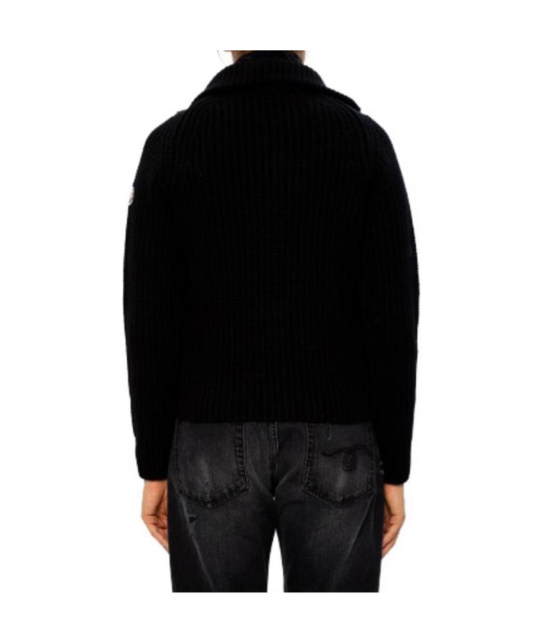 MONCLER Черный пуховик, фото 4