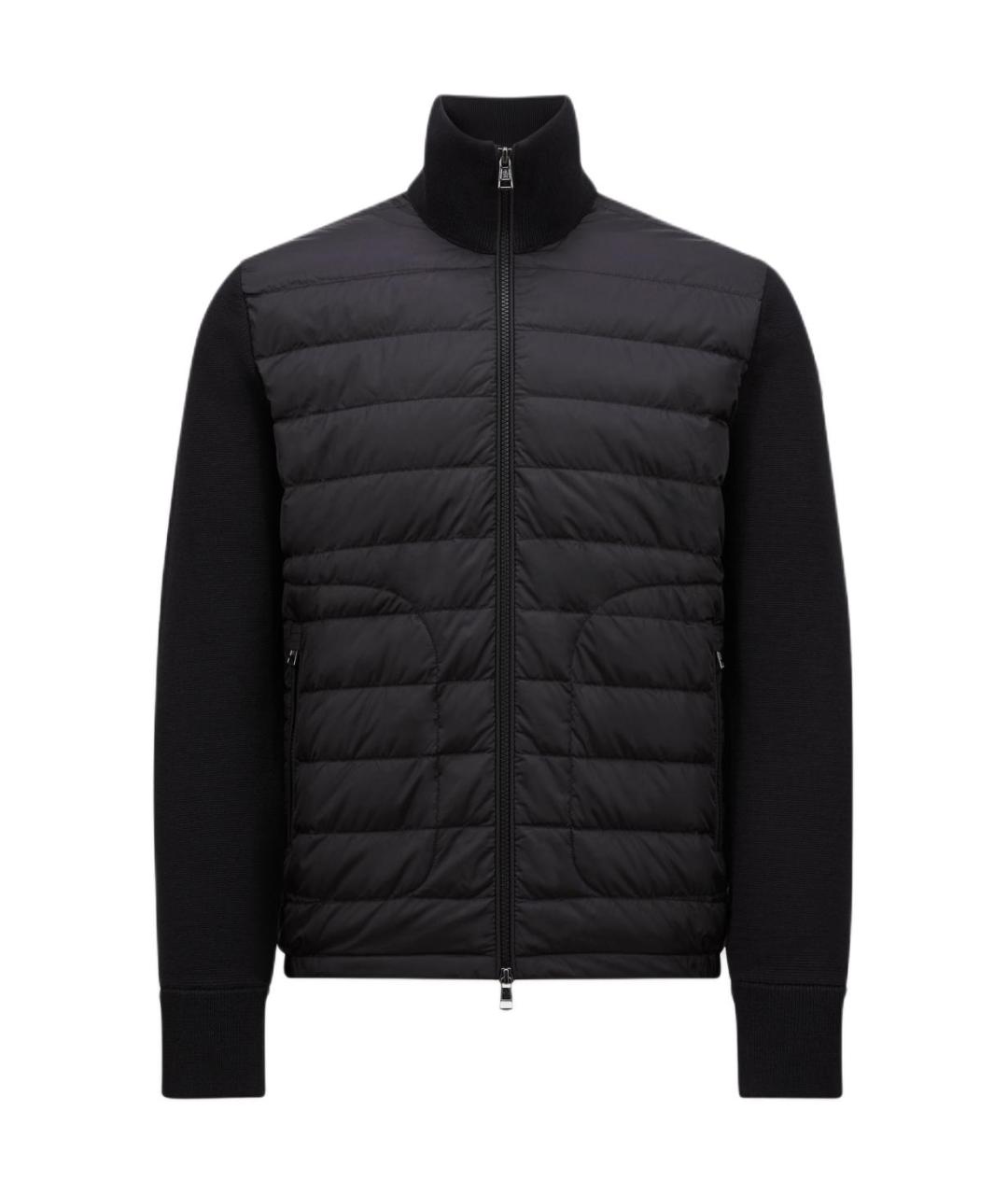 MONCLER Черный пуховик, фото 1