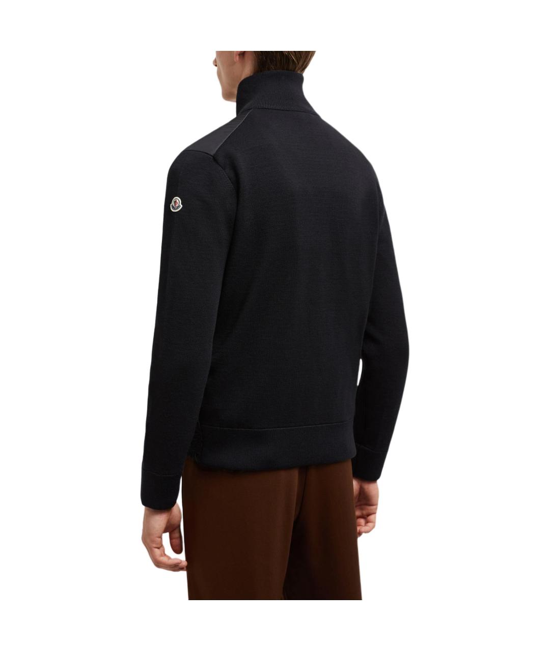 MONCLER Черный пуховик, фото 3