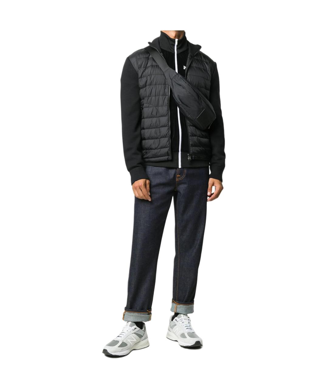 MONCLER Черный пуховик, фото 5