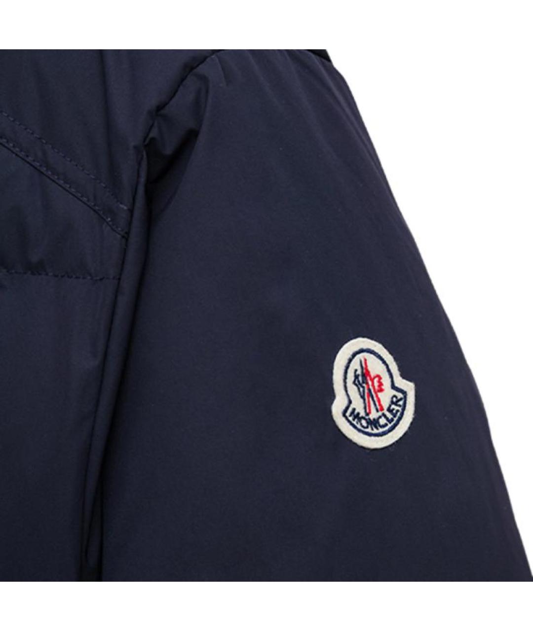 MONCLER Синий пуховик, фото 4