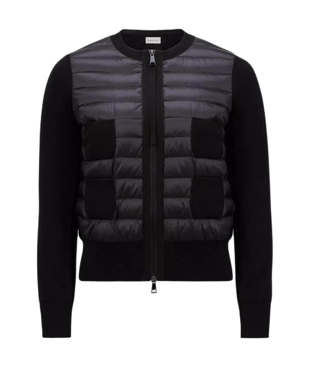 MONCLER Черный пуховик, фото 1