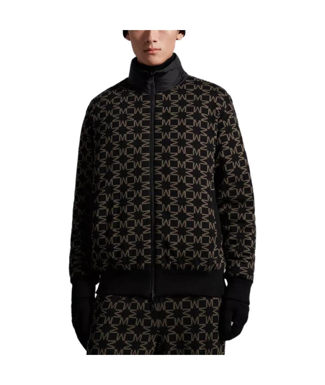 MONCLER Черный пуховик, фото 2