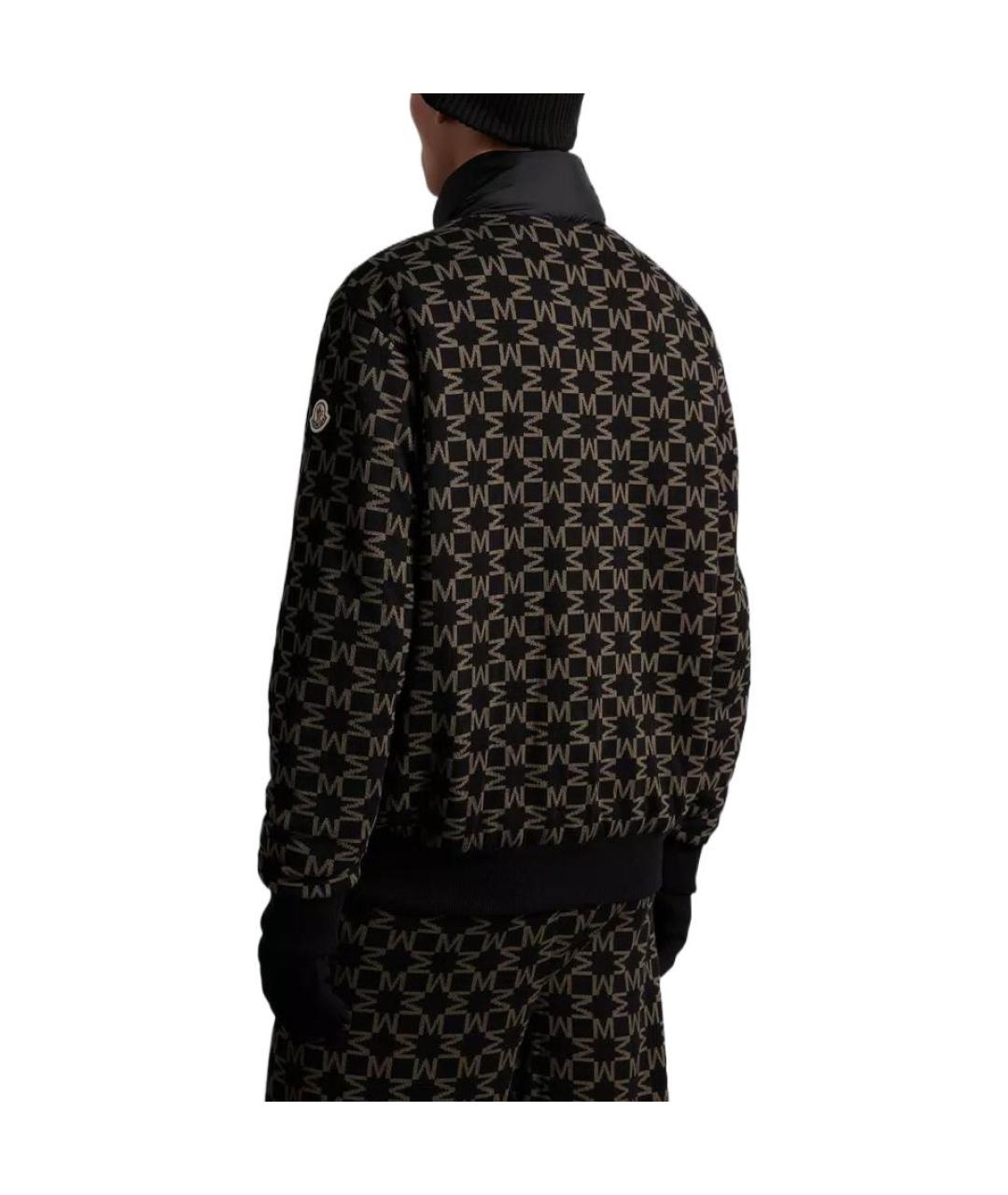 MONCLER Черный пуховик, фото 4