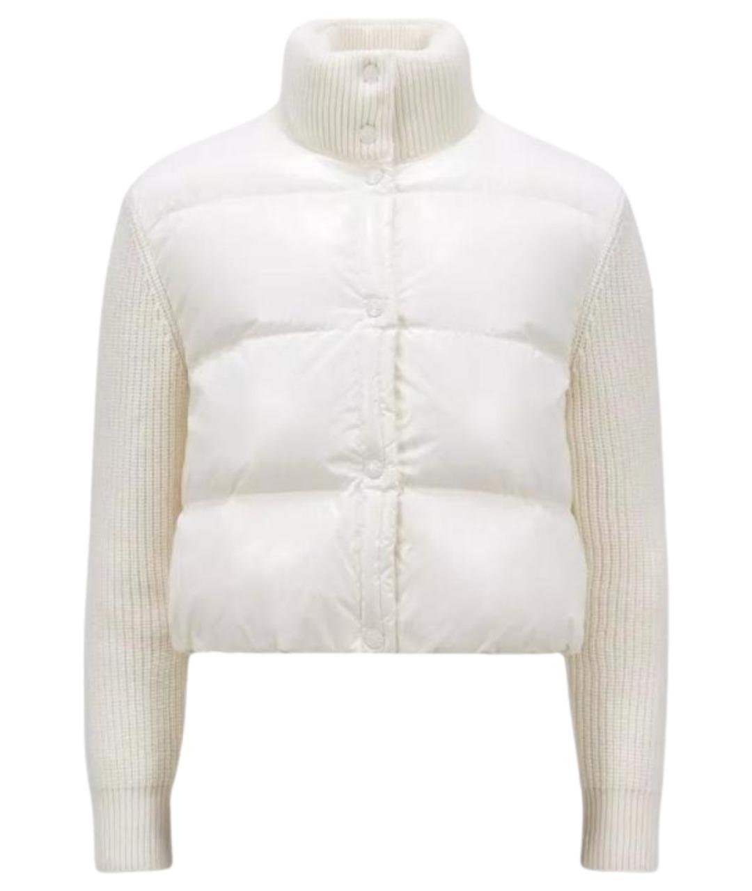 MONCLER Белый пуховик, фото 1