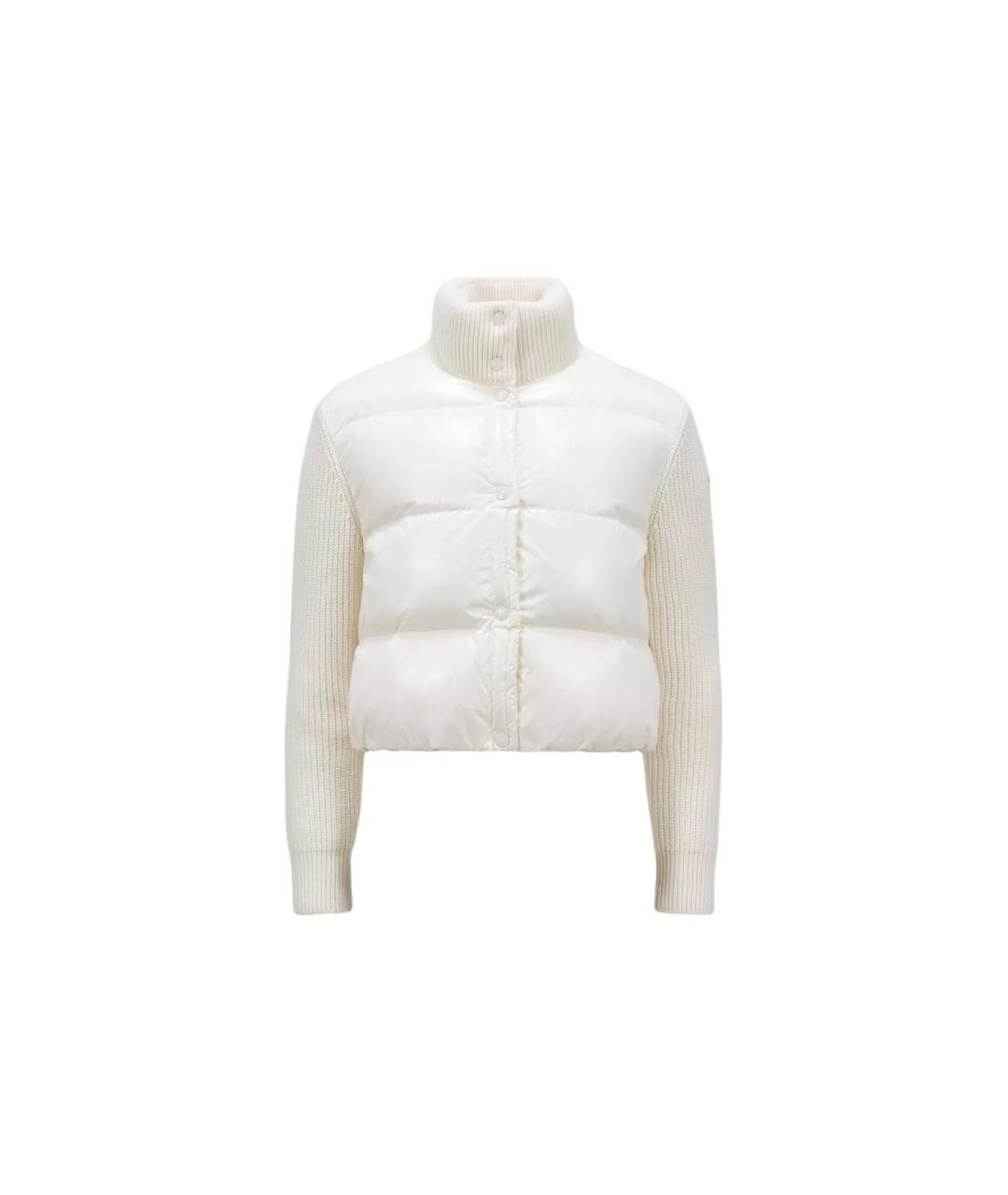 MONCLER Белый пуховик, фото 5