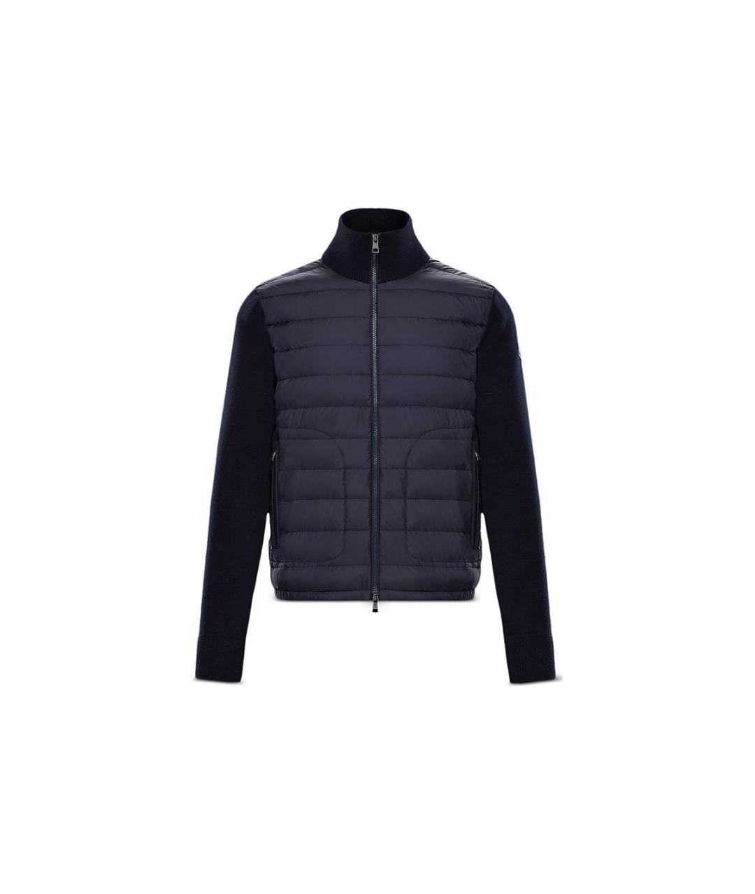 MONCLER Темно-синий пуховик, фото 6
