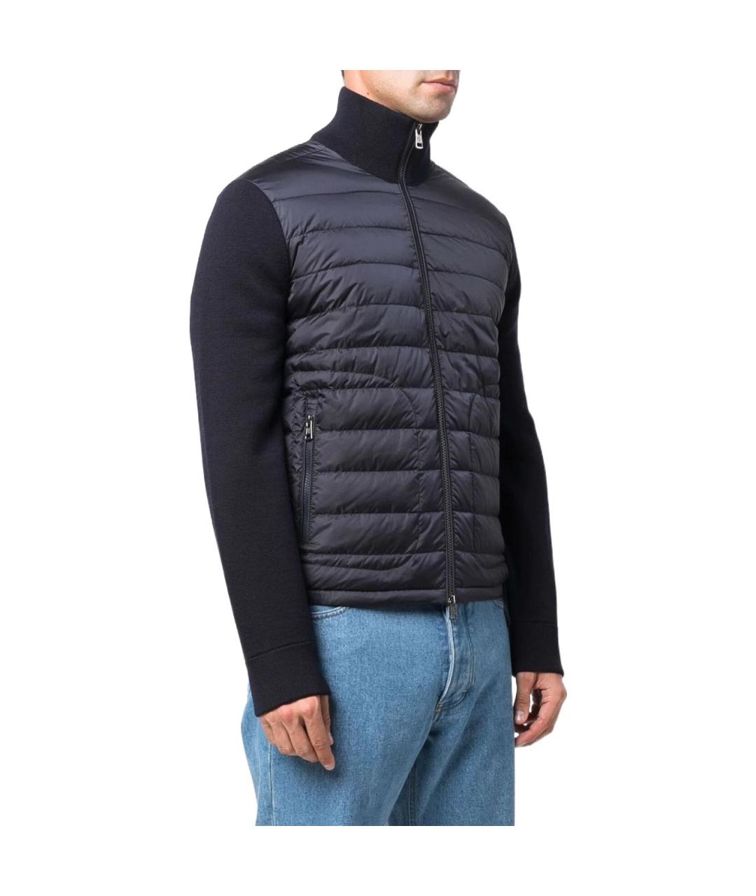 MONCLER Темно-синий пуховик, фото 3