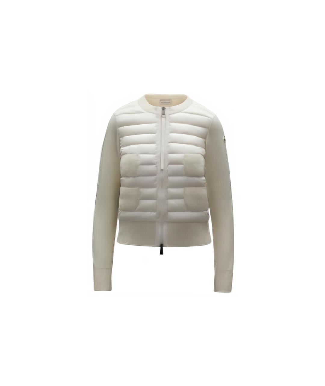 MONCLER Белый пуховик, фото 6