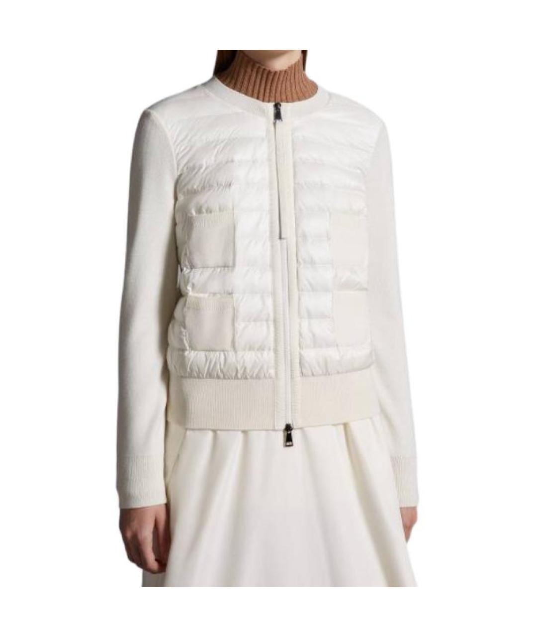 MONCLER Белый пуховик, фото 4