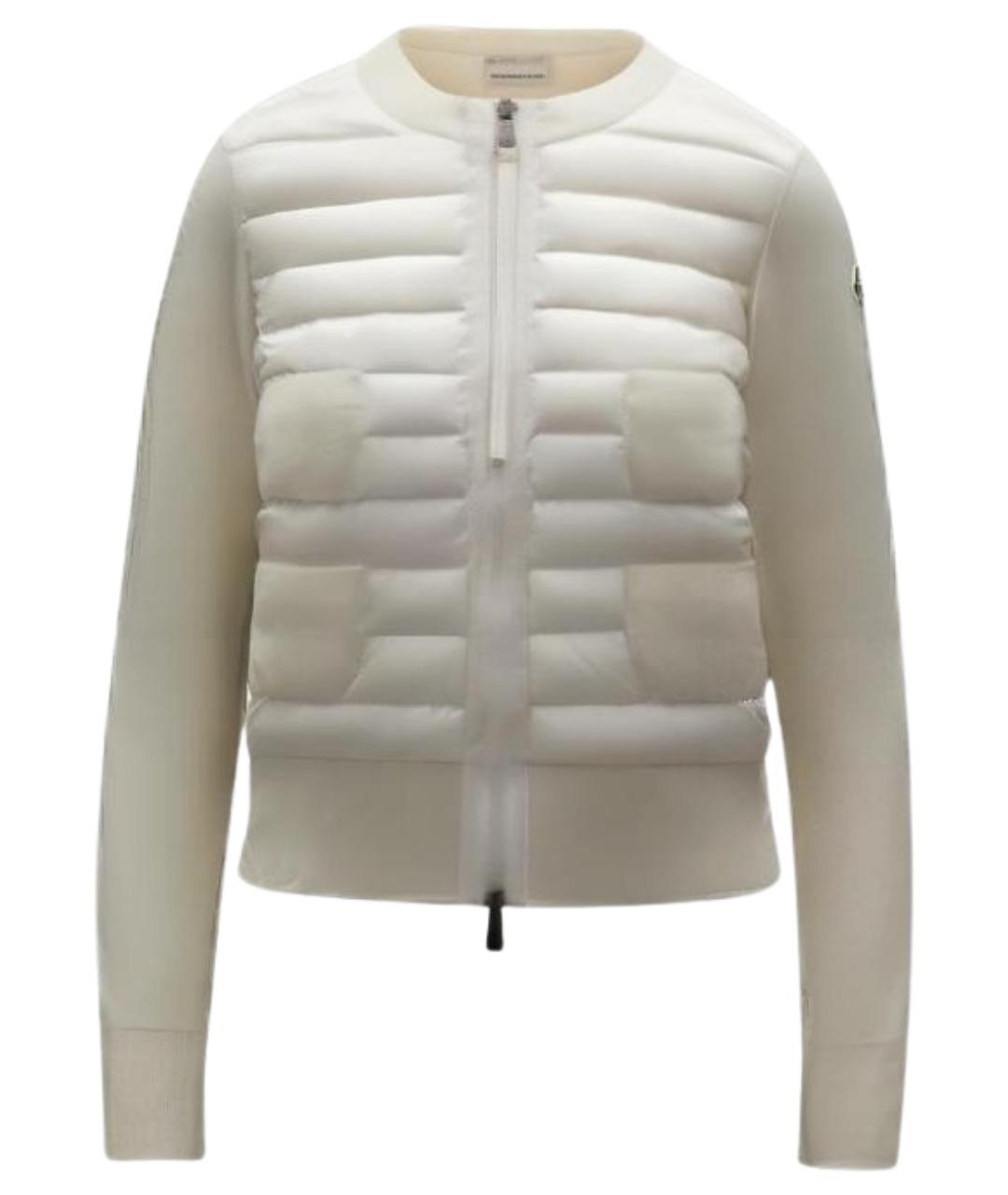 MONCLER Белый пуховик, фото 1