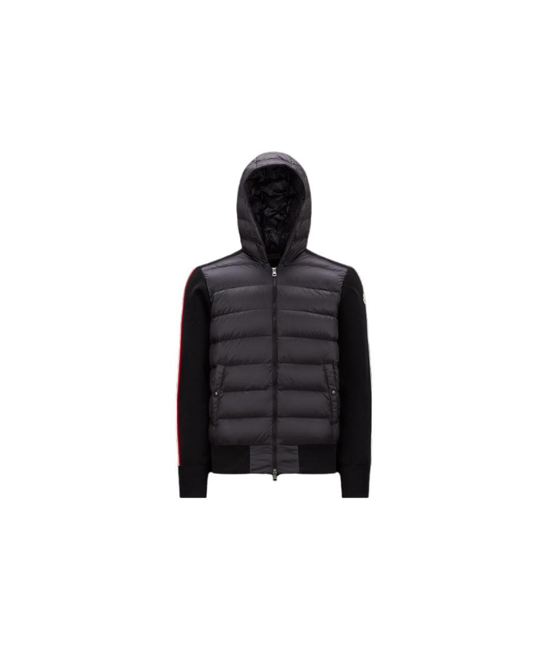 MONCLER Черный пуховик, фото 1