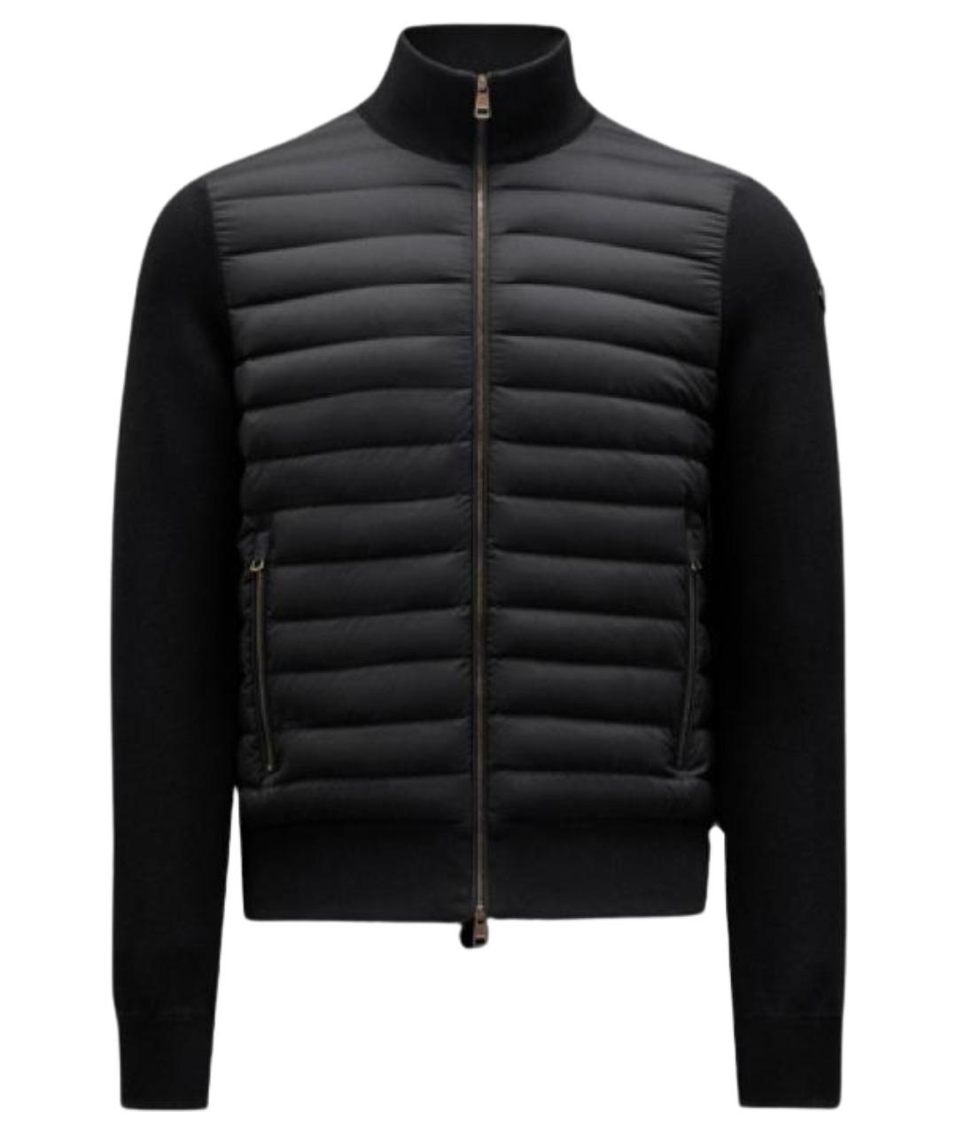 MONCLER Черный пуховик, фото 1