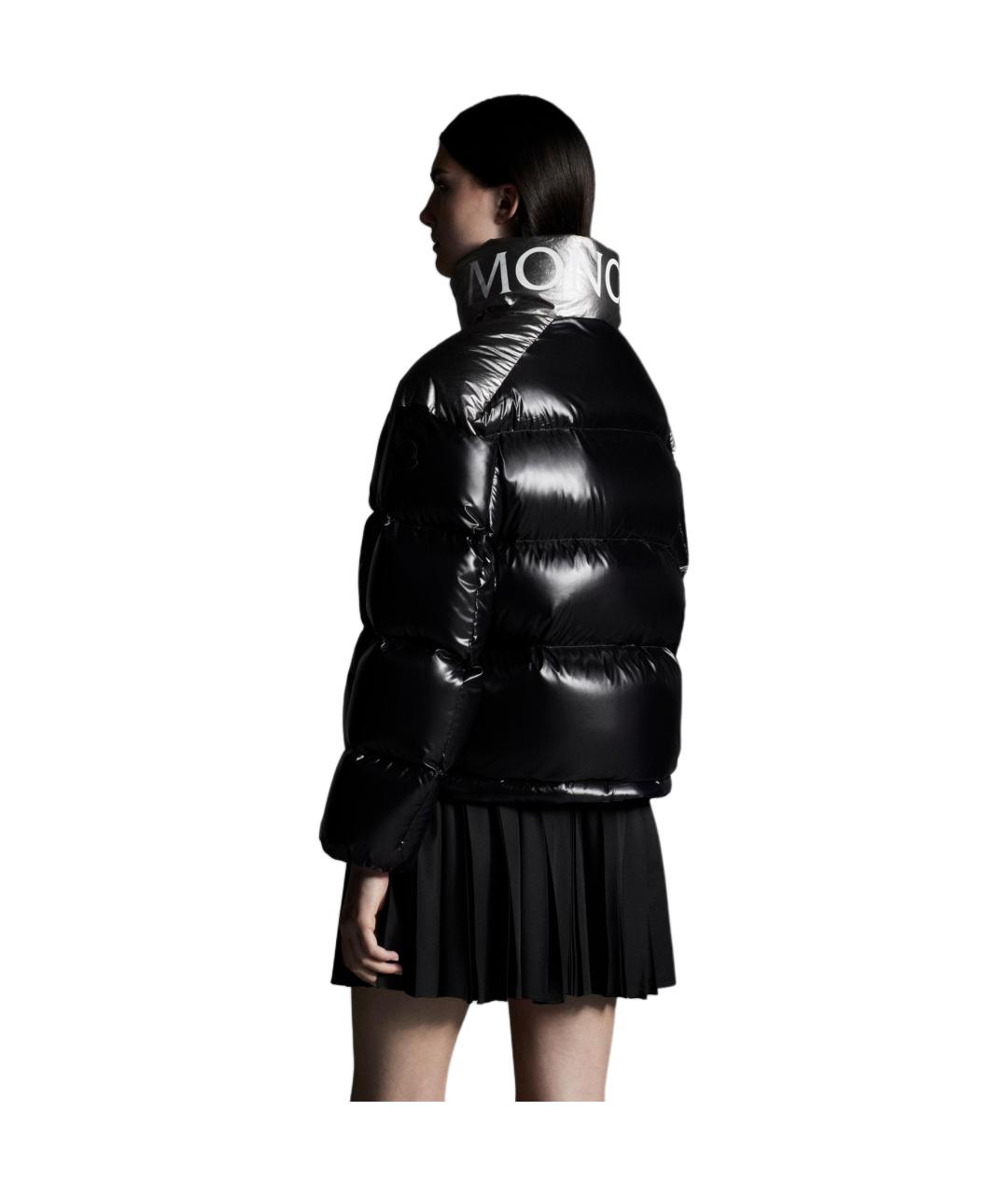 MONCLER Черный пуховик, фото 4