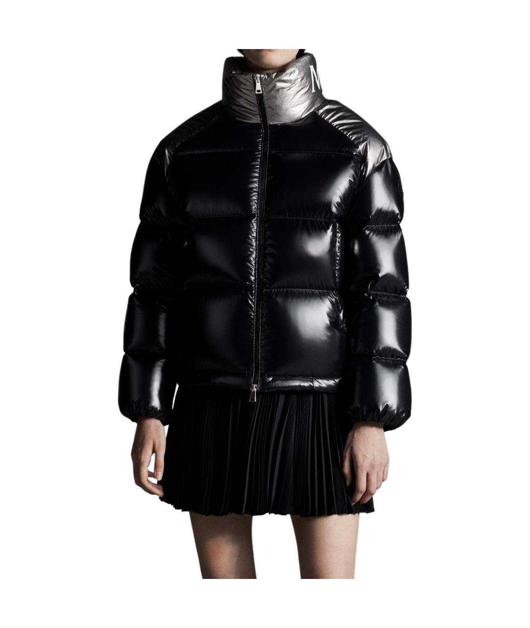 MONCLER Черный пуховик, фото 3