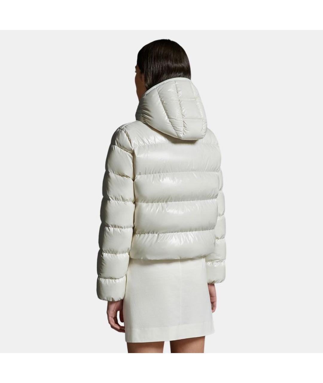MONCLER Белый пуховик, фото 4